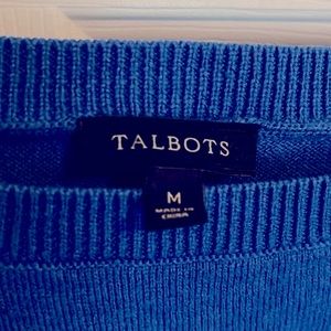 Talbots sweater - light weight. Blue long sleeve